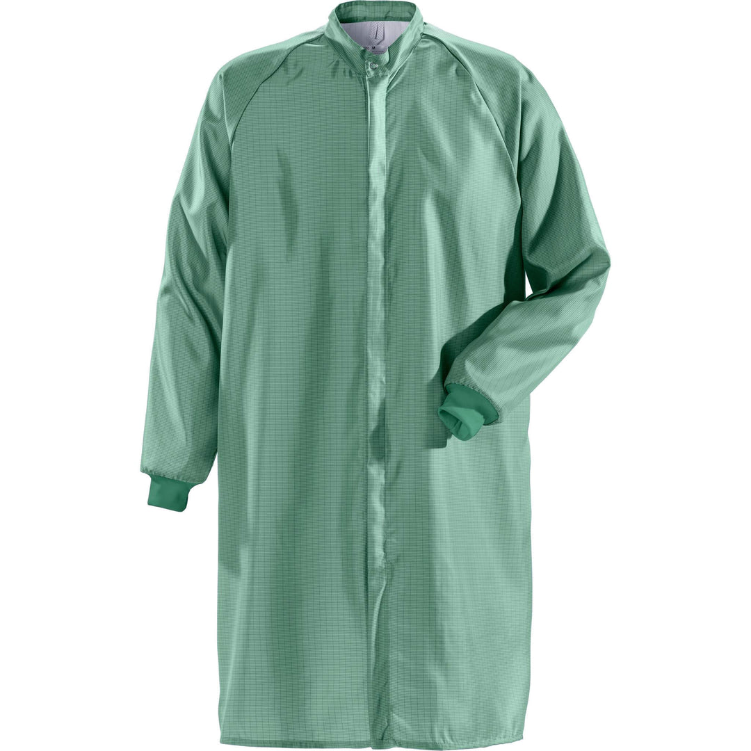 Fristads Cleanroom Coat - 1R011 XR50 Green Front1#colour_green
