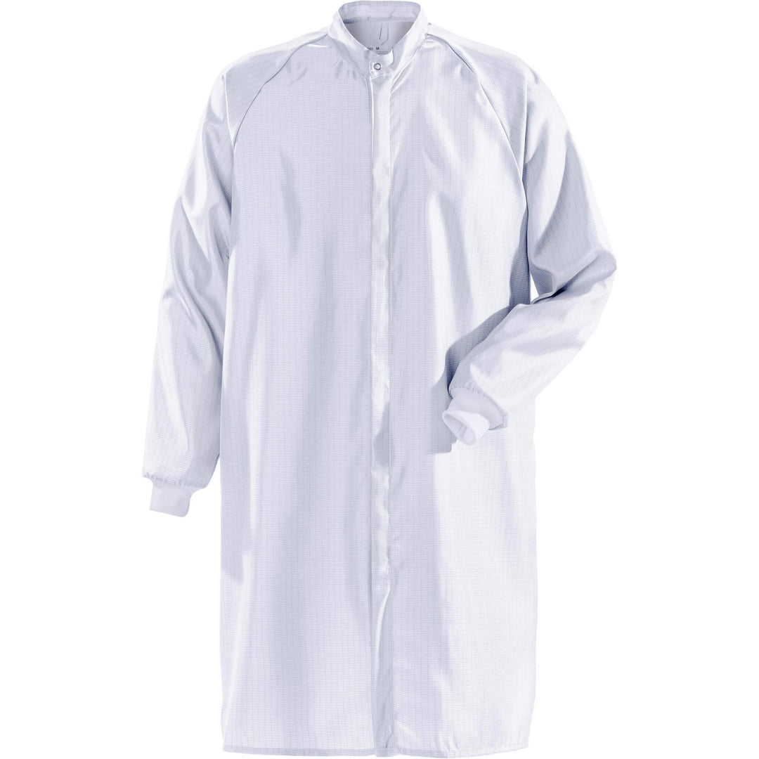 Fristads Cleanroom Coat - 1R011 XR50 White Front1#colour_white
