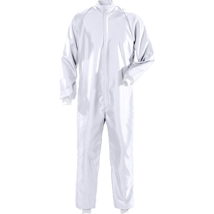Fristads Cleanroom Coverall - 8R012 XR50 White Front1#colour_white
