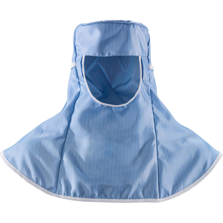 Fristads Cleanroom Hood - 9206 XR50 Pale Blue Front1#colour_pale-blue
