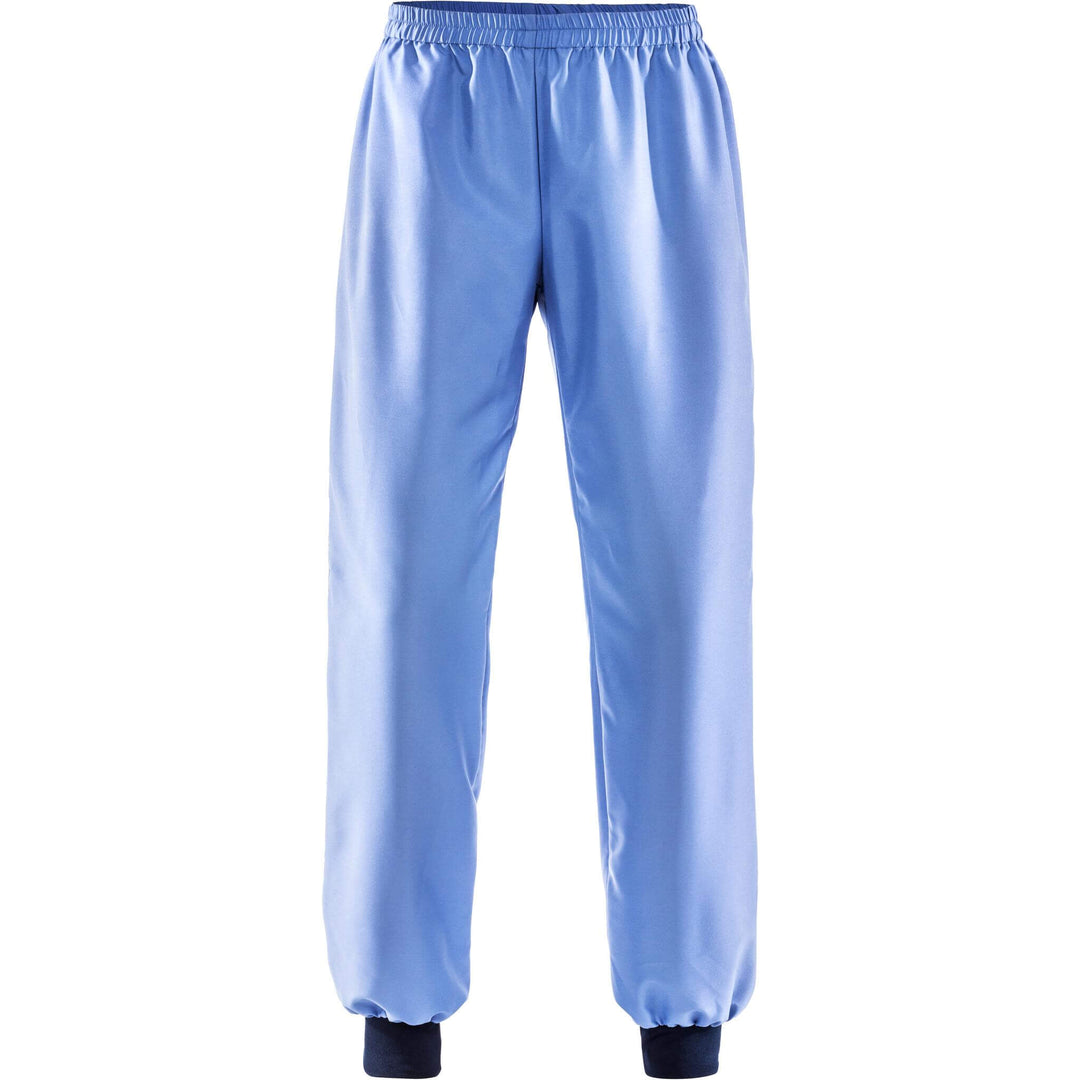 Fristads Cleanroom Long Johns - 2R014 XA80 Middle Blue Front1#colour_middle-blue