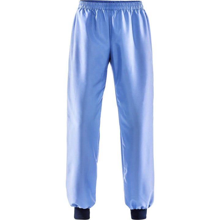 Fristads Cleanroom Long Johns - 2R014 XA80 Middle Blue Front1#colour_middle-blue