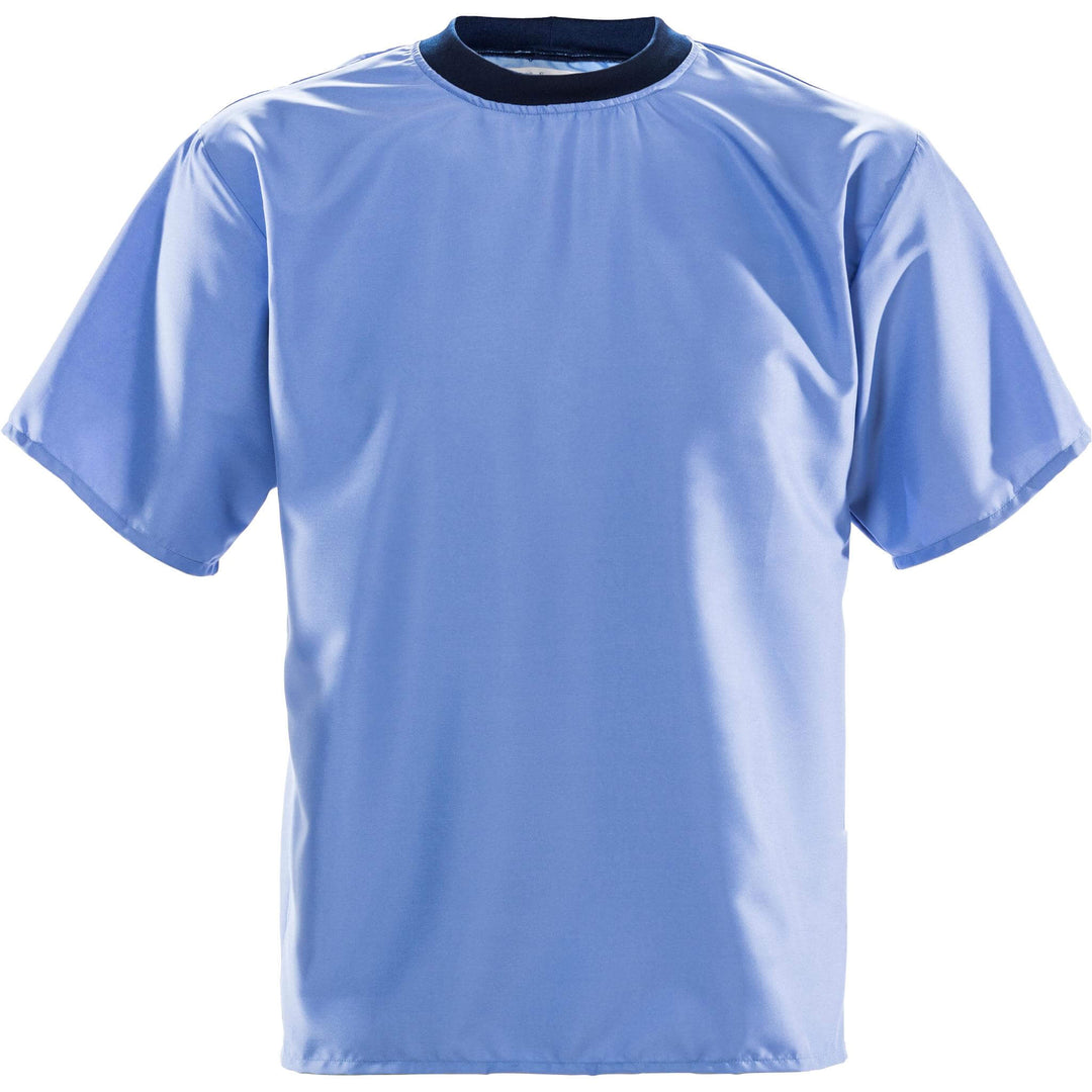 Fristads Cleanroom Moisture-Wicking T-Shirt - 7R015 XA80 Middle Blue Front1#colour_middle-blue