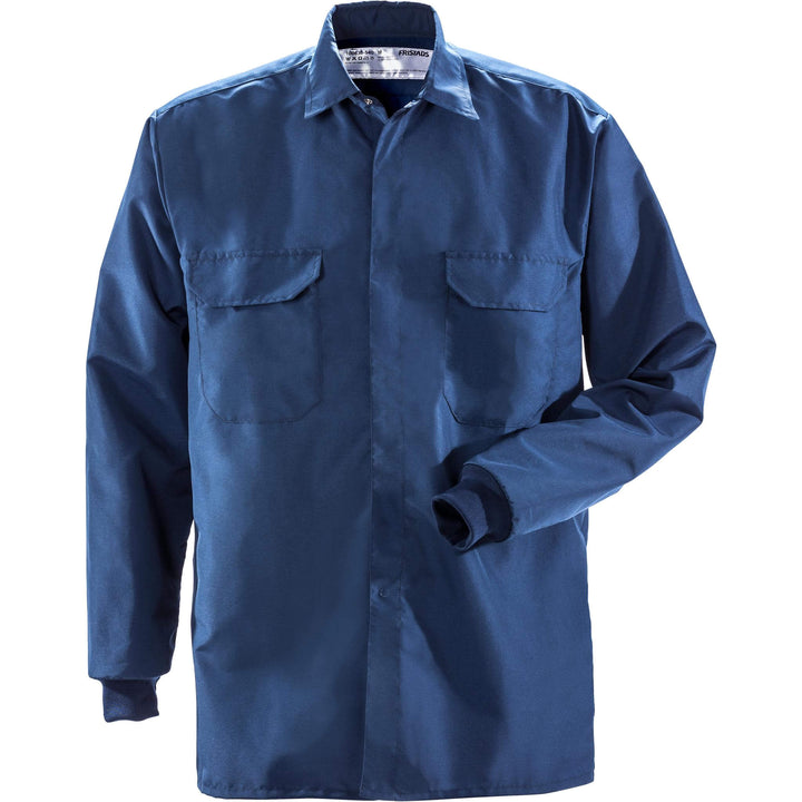 Fristads Cleanroom Shirt - 7R011 XA32 Navy Front1#colour_navy