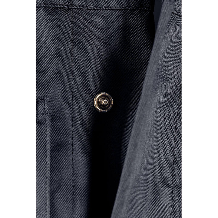 Fristads Coat - 3001 P154 Dark Grey Detail2#colour_dark-grey