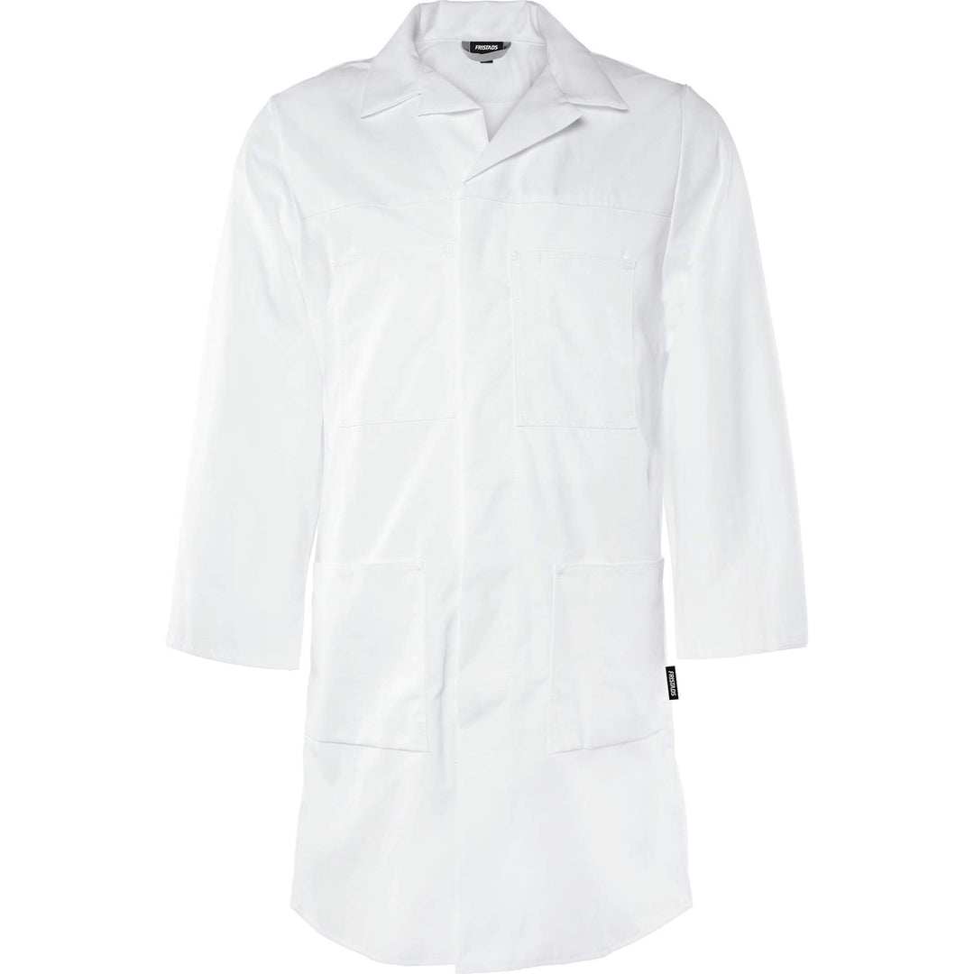 Fristads Coat - 3001 P154 White Front1#colour_white