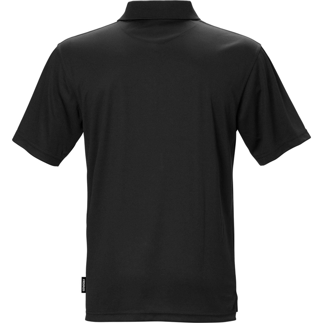 Fristads Coolmax Functional Moisture-Wicking Polo Shirt - 718 PF Black Back1#colour_black