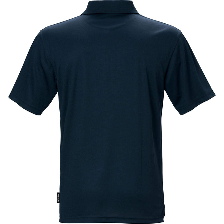 Fristads Coolmax Functional Moisture-Wicking Polo Shirt - 718 PF Navy Back1#colour_navy