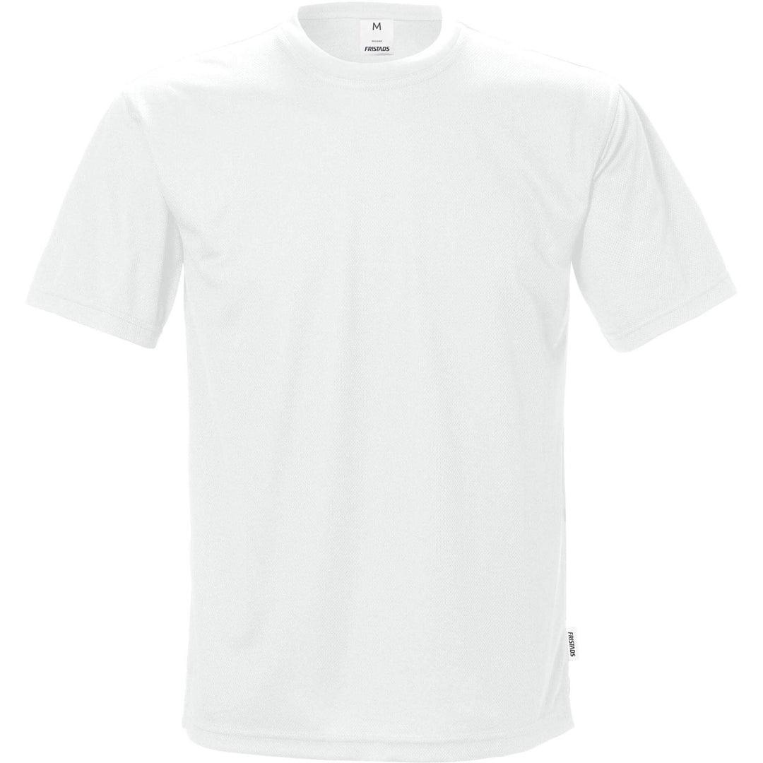 Fristads Coolmax Functional Moisture-Wicking T-Shirt - 918 PF White Front1#colour_white