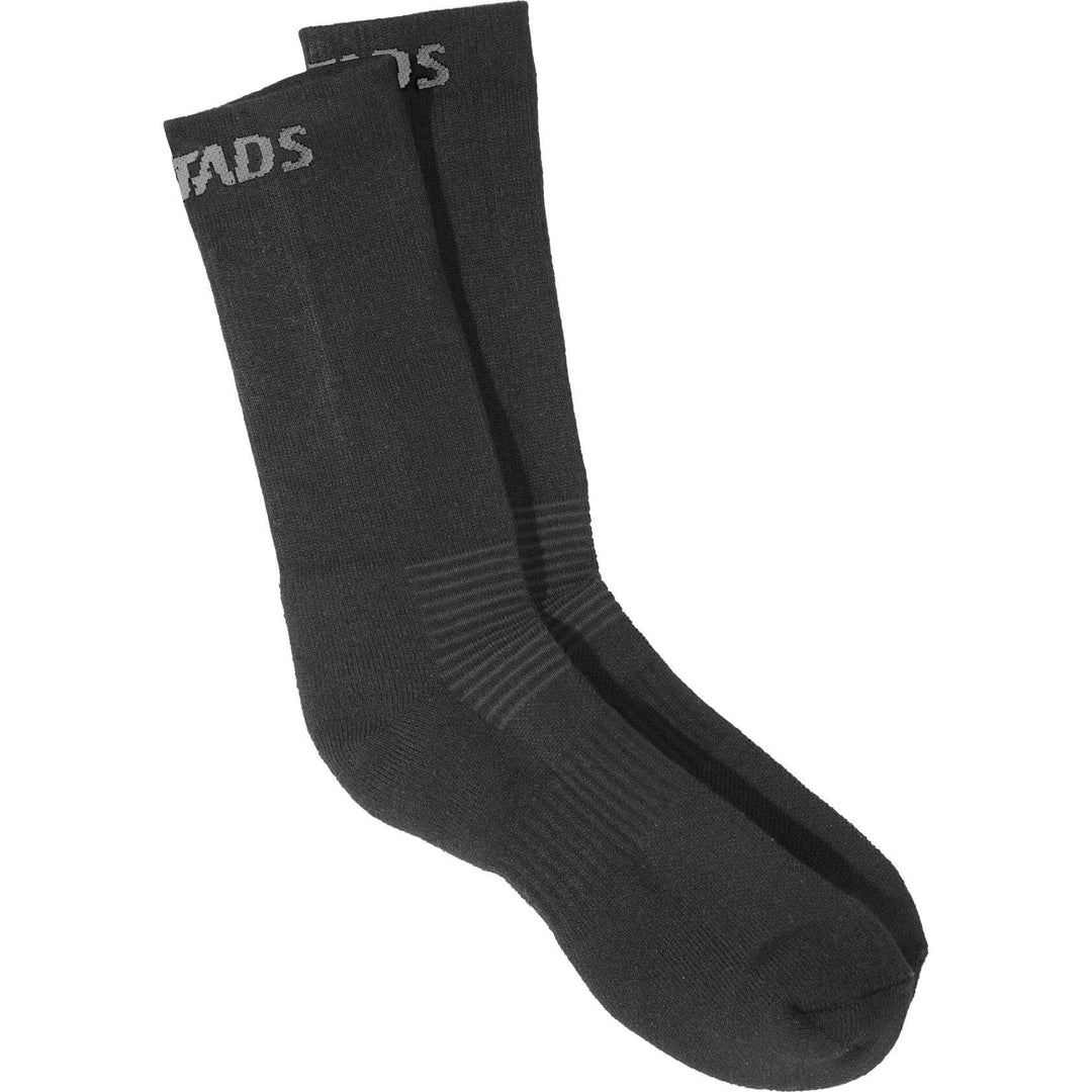 Fristads Coolmax Moisture-Wicking Socks - 928 CMS Black Front1#colour_black