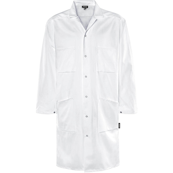 Fristads Cotton Coat - 103 P92 White Front1#colour_white
