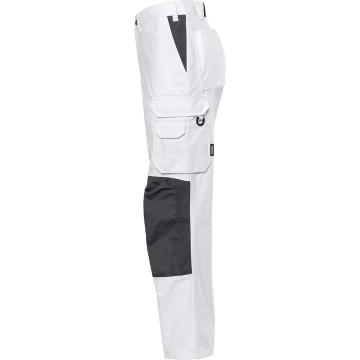 Fristads Cotton Cordura Reinforced Knee Pad Trousers - 268 BM White Back2#colour_white