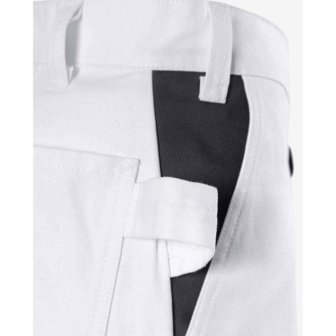 Fristads Cotton Cordura Reinforced Knee Pad Trousers - 268 BM White Detail1#colour_white