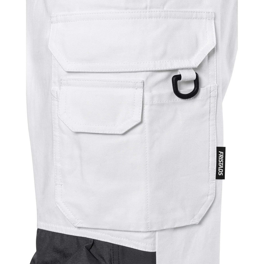 Fristads Cotton Cordura Reinforced Knee Pad Trousers - 268 BM White Detail2#colour_white