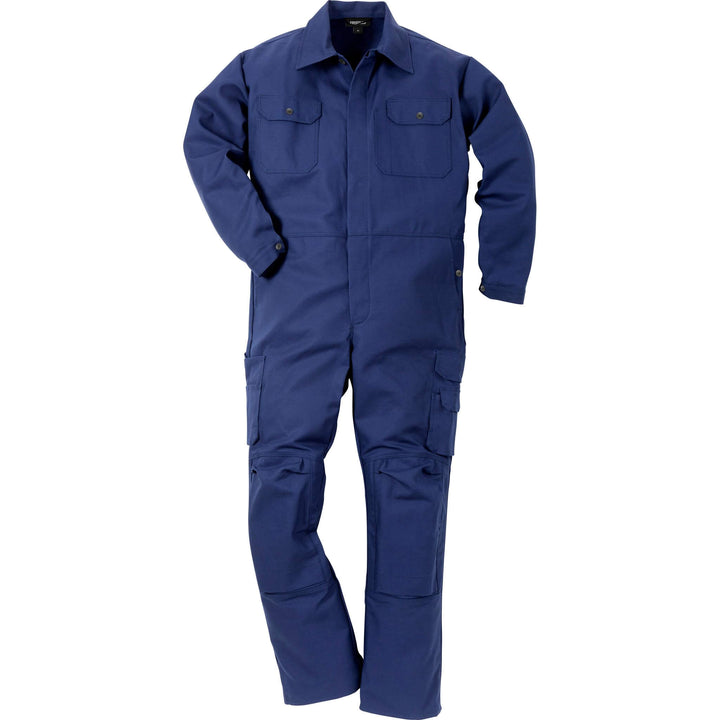 Fristads Cotton Coverall - 881 FAS Dark Blue Front1#colour_dark-blue