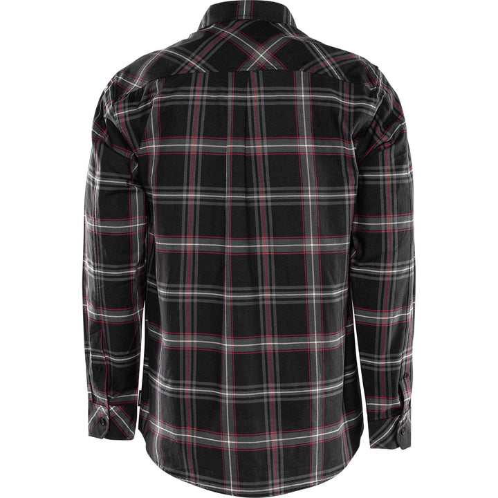 Fristads Cotton Flannel Shirt - 7421 MSF Black Back1#colour_black