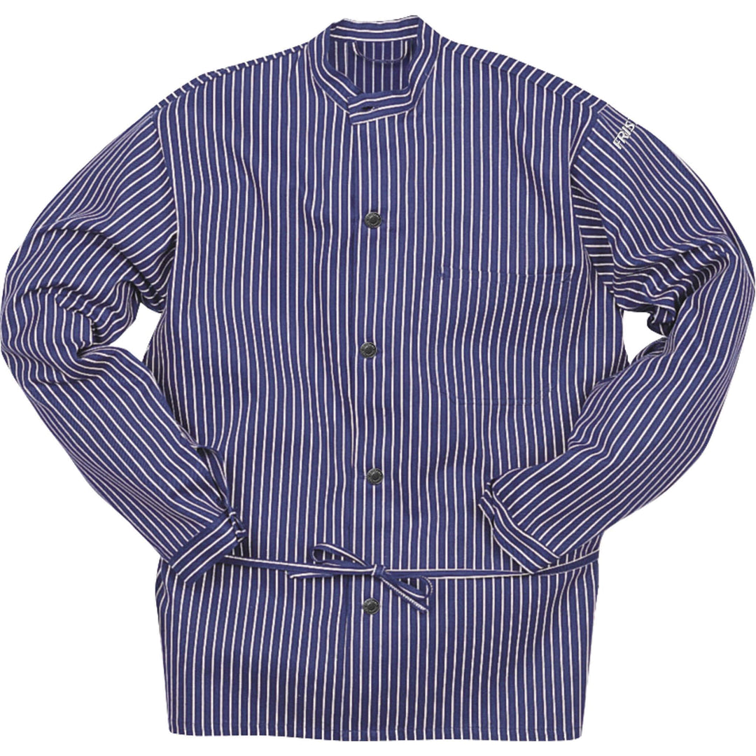 Fristads Cotton Shirt - 431 VL Blue/White Front1#colour_blue-white