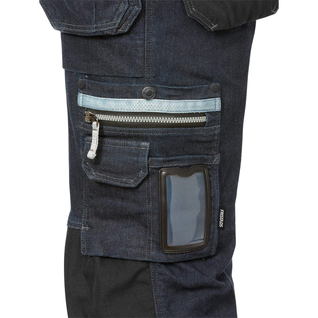 Fristads Craftsman 4-Way-Stretch Denim Holster Pocket Trousers - 2131 DCS Indigo Blue Detail3#colour_indigo-blue
