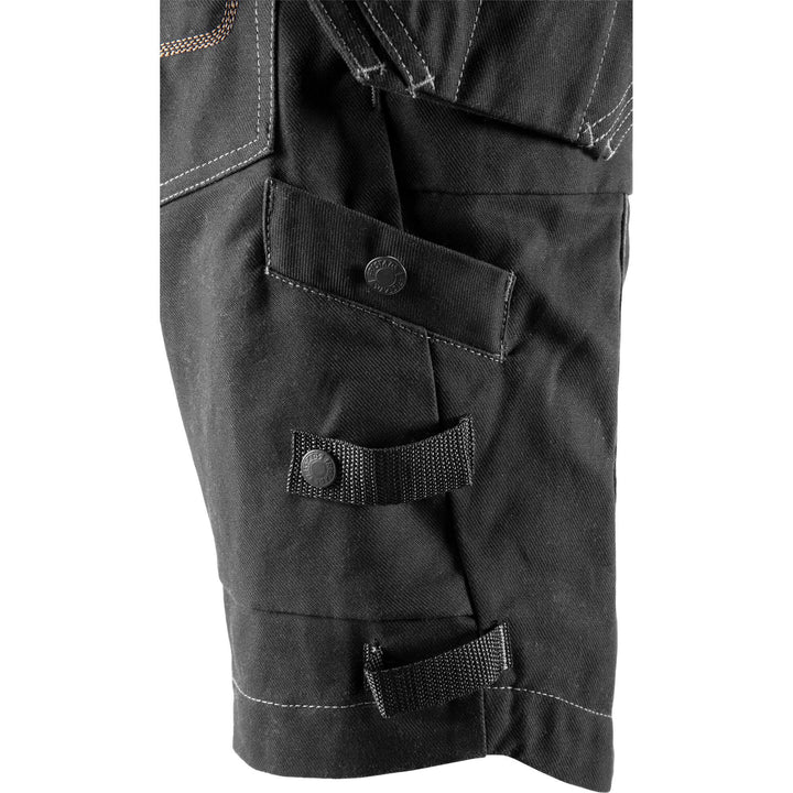 Fristads Craftsman 4-Way-Stretch Panel Holster Pocket Shorts - 2607 FASG Black Detail1#colour_black