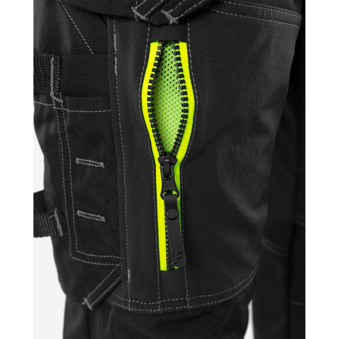 Fristads Craftsman Cordura Holster Pocket Ripstop 4-Way-Stretch Panel Trousers - 2566 STP Black Detail1#colour_black