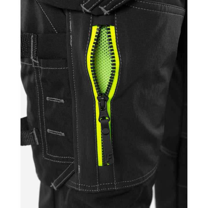 Fristads Craftsman Cordura Holster Pocket Ripstop 4-Way-Stretch Panel Trousers - 2566 STP Black Detail1#colour_black