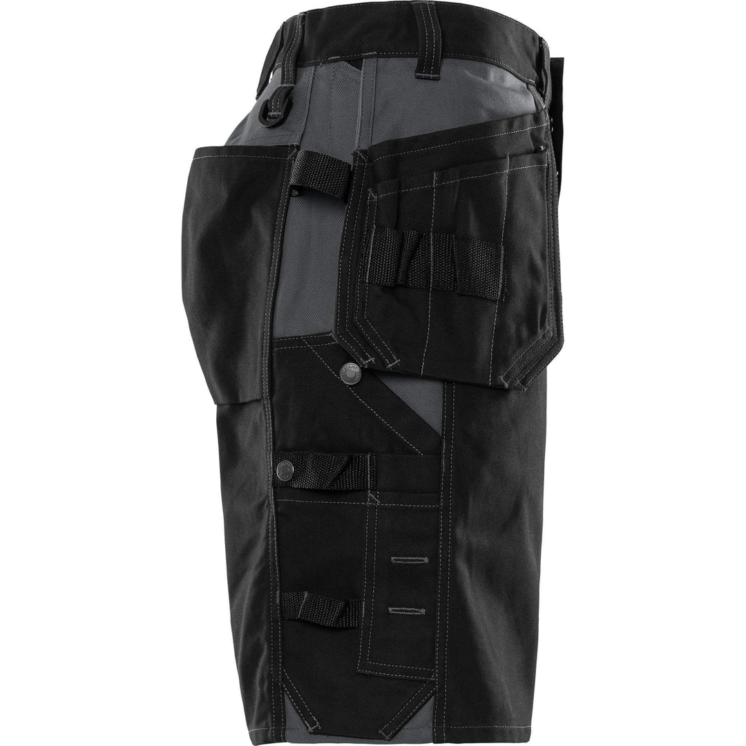 Fristads Craftsman Cordura-Reinforced Holster Pocket Shorts - 201 FAS Black Back3#colour_black