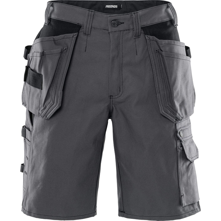 Fristads Craftsman Cordura-Reinforced Holster Pocket Shorts - 201 FAS Dark Grey Front1#colour_dark-grey
