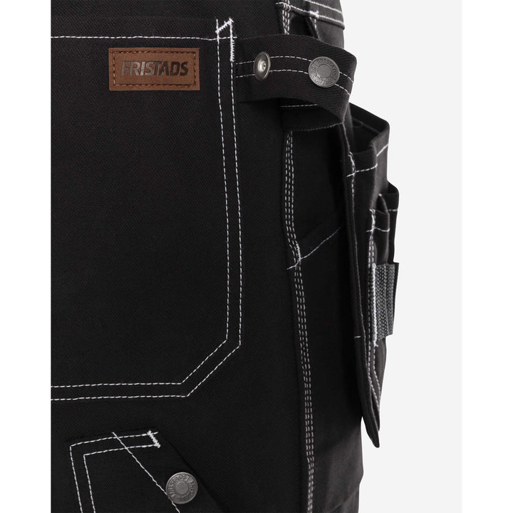 Fristads Craftsman Holster Pocket Bib and Brace - 51 FAS Black Detail2#colour_black