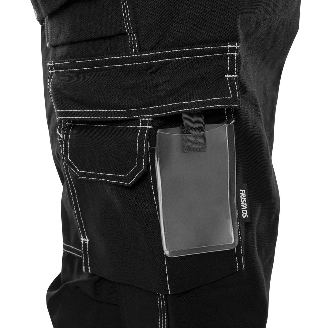 Fristads Craftsman Holster Pocket Bib and Brace - 51 FAS Black Detail3#colour_black