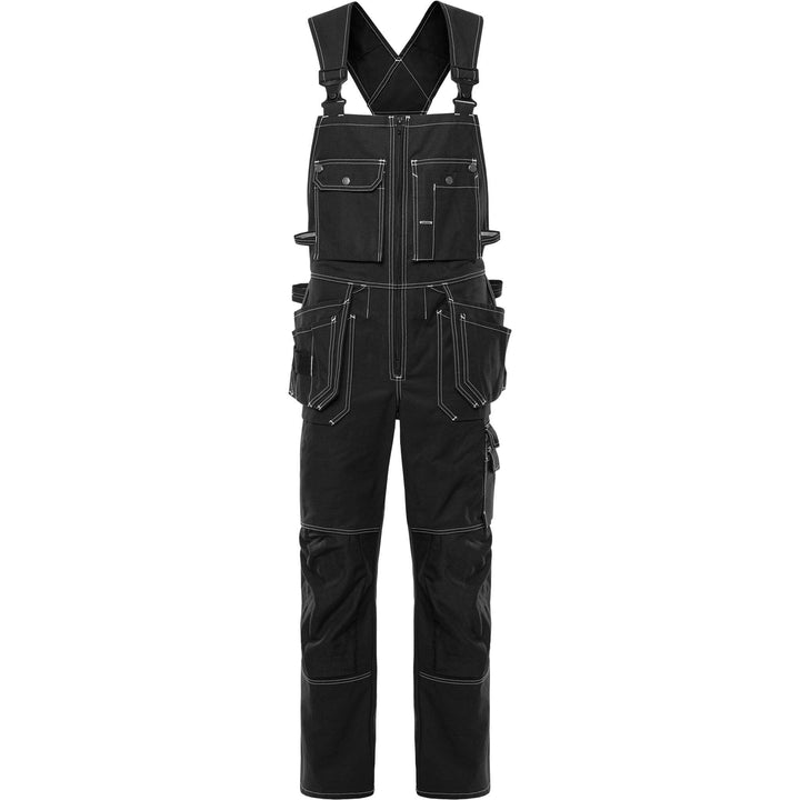 Fristads Craftsman Holster Pocket Bib and Brace - 51 FAS Black Front1#colour_black