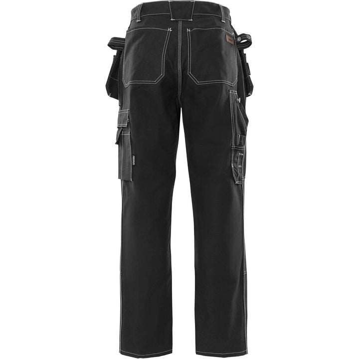 Fristads Craftsman Holster Pocket Knee Pad Trousers - 255K FAS Black Back1#colour_black