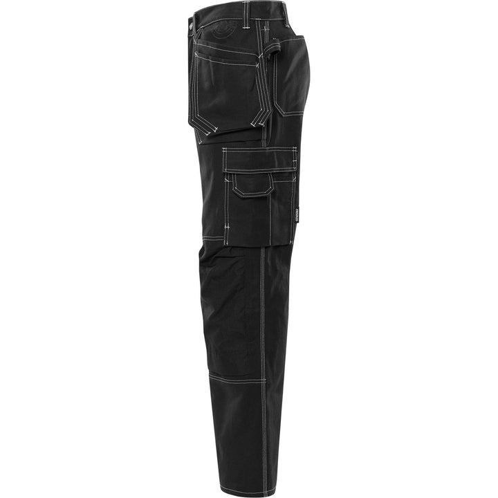 Fristads Craftsman Holster Pocket Knee Pad Trousers - 255K FAS Black Back2#colour_black