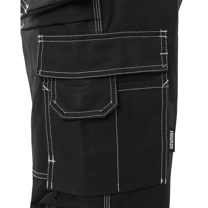 Fristads Craftsman Holster Pocket Knee Pad Trousers - 255K FAS Black Detail2#colour_black