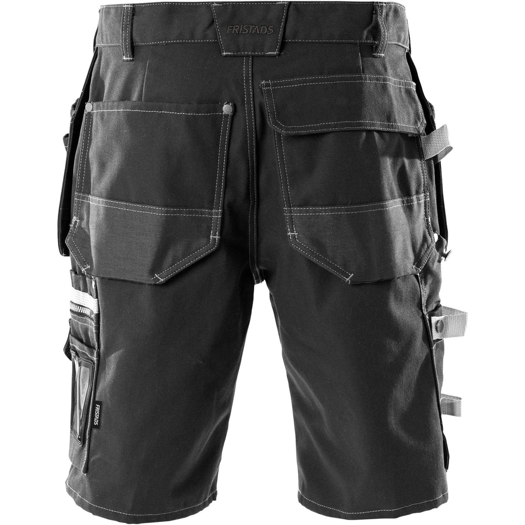 Fristads Craftsman Holster Pocket Shorts - 2102 CYD Black Back1#colour_black