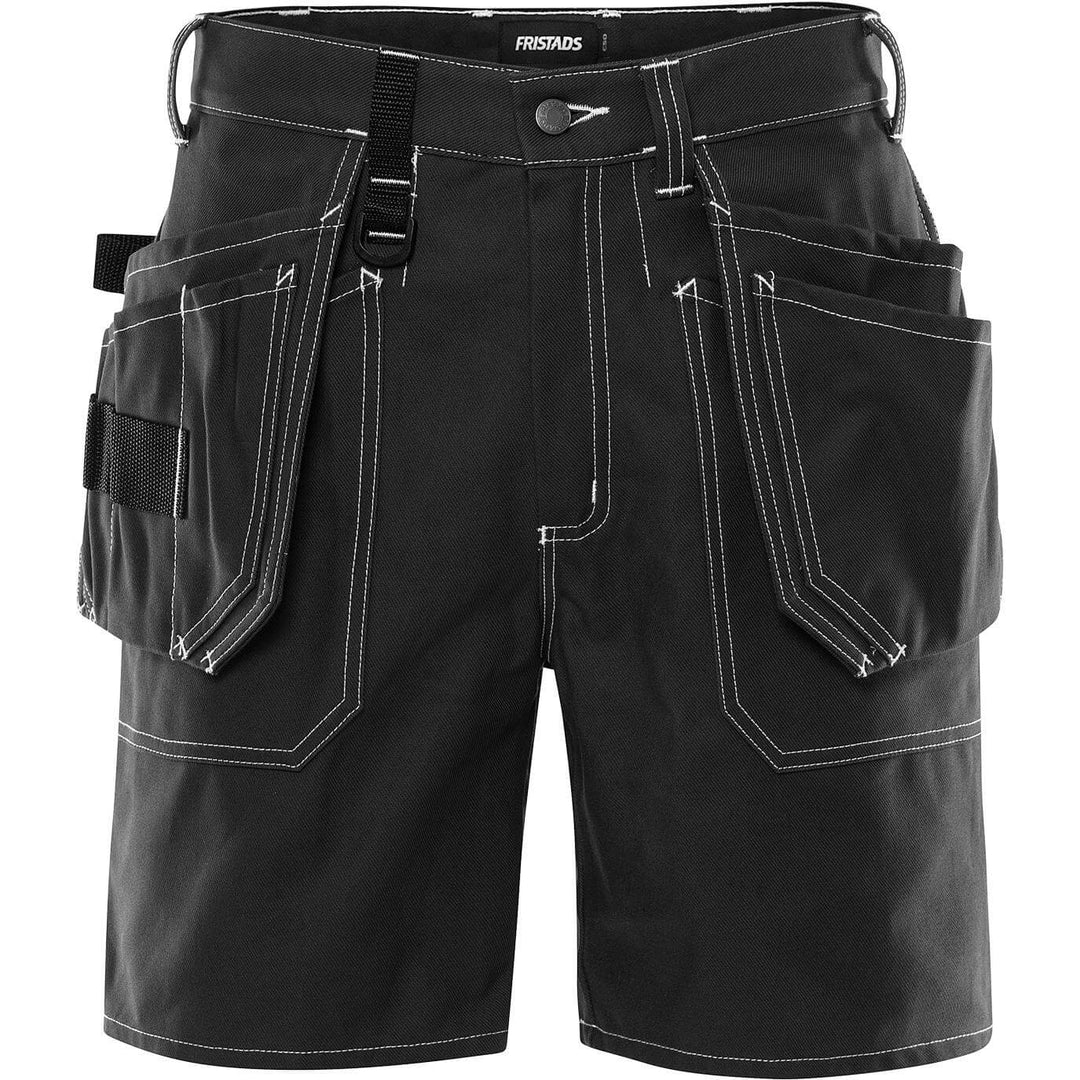 Fristads Craftsman Holster Pocket Shorts - 275 FAS Black Front1#colour_black