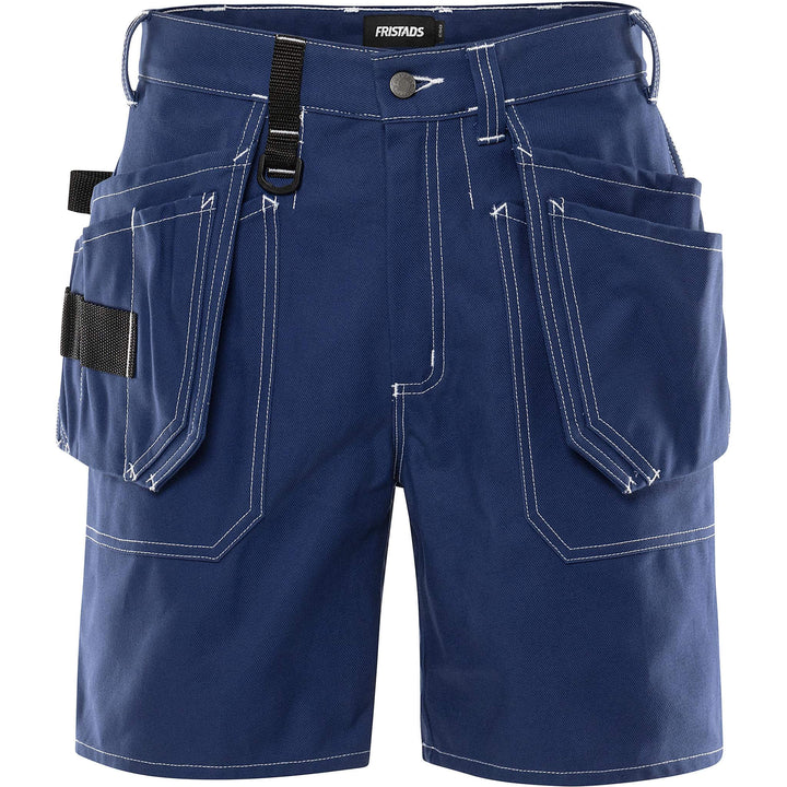 Fristads Craftsman Holster Pocket Shorts - 275 FAS Dark Blue Front1#colour_dark-blue
