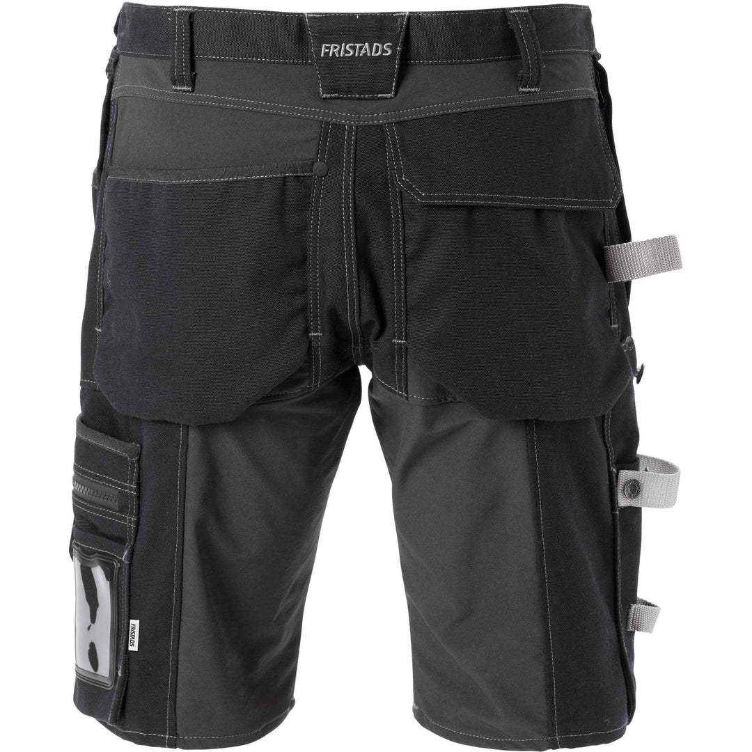 Fristads Craftsman Holster Pocket Stretch Shorts - 2532 CYD Black Back1#colour_black