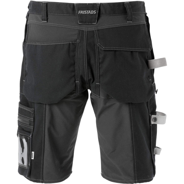 Fristads Craftsman Holster Pocket Stretch Shorts - 2532 CYD Black Back1#colour_black