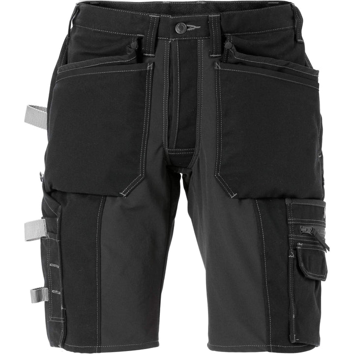 Fristads Craftsman Holster Pocket Stretch Shorts - 2532 CYD Black Detail1#colour_black