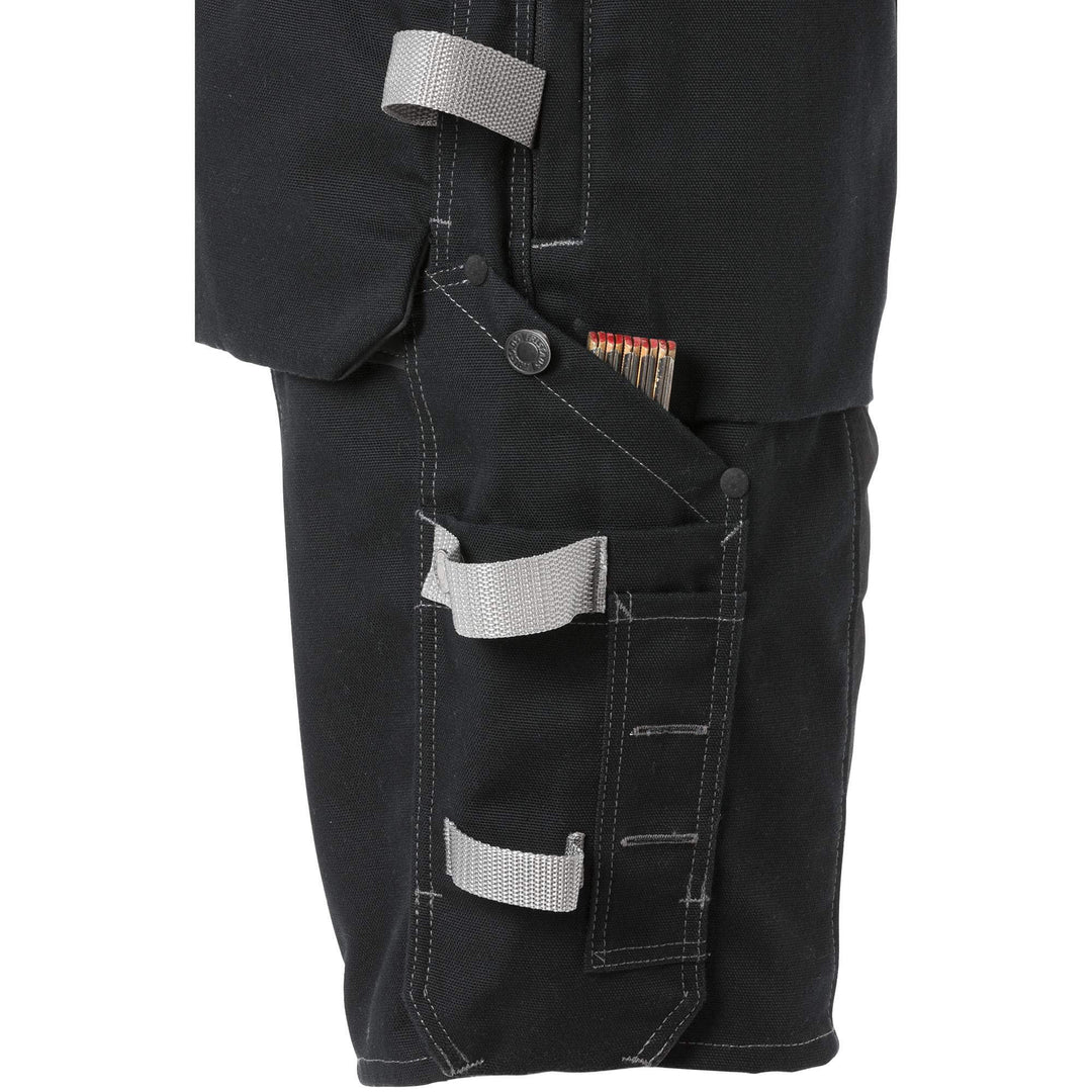 Fristads Craftsman Holster Pocket Stretch Shorts - 2532 CYD Black Detail2#colour_black
