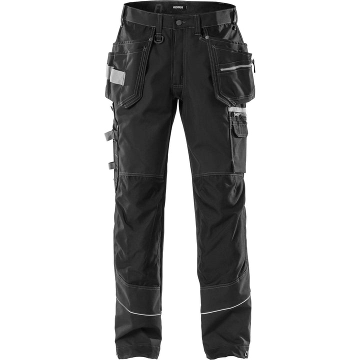 Fristads Craftsman Holster Pocket Trousers - 2122 CYD Black Front1#colour_black