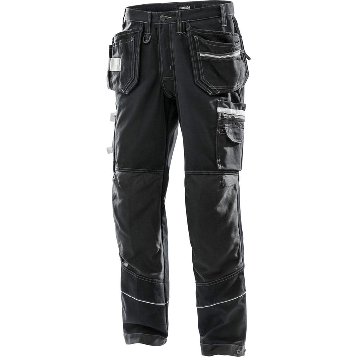 Fristads Craftsman Holster Pocket Trousers - 2122 CYD Black Front2#colour_black