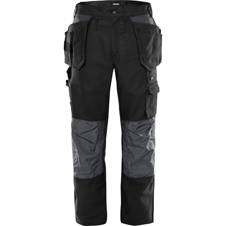 Fristads Craftsman Holster Pocket Trousers - 288 FAS Black Front1#colour_black