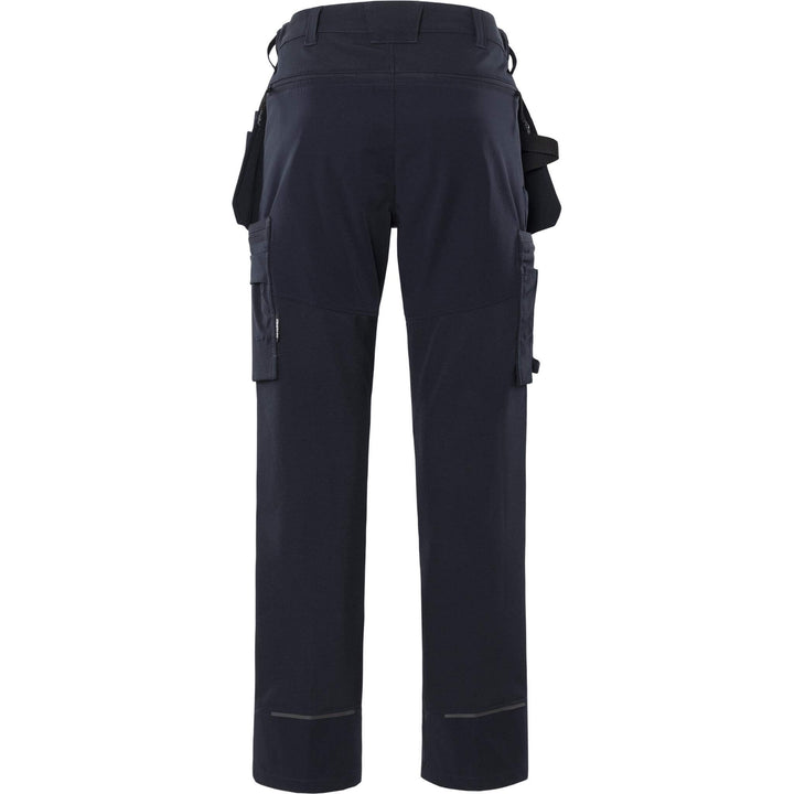 Fristads Craftsman Lightweight Durable 4-Way-Stretch holster Pocket Trousers - 2596 LWS Dark Navy Back1#colour_dark-navy