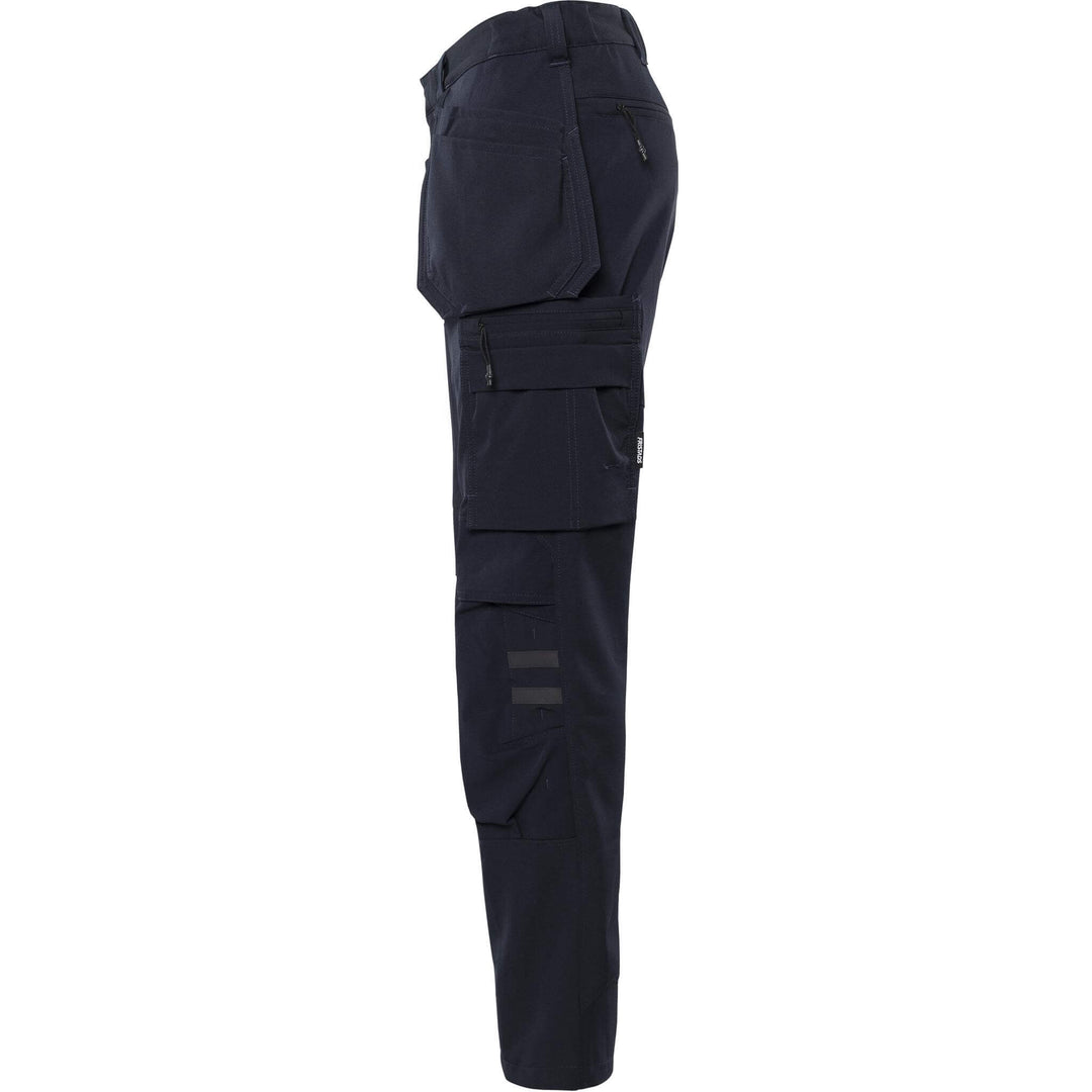 Fristads Craftsman Lightweight Durable 4-Way-Stretch holster Pocket Trousers - 2596 LWS Dark Navy Back2#colour_dark-navy