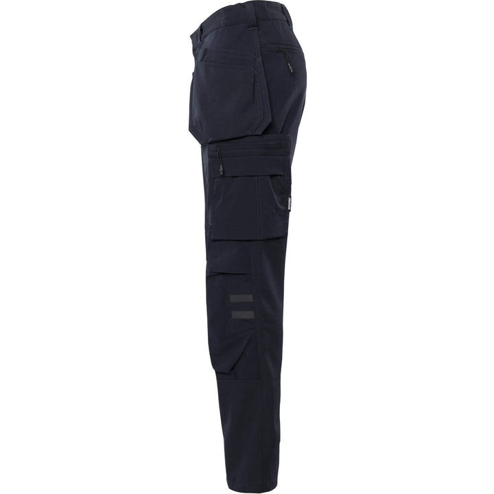 Fristads Craftsman Lightweight Durable 4-Way-Stretch holster Pocket Trousers - 2596 LWS Dark Navy Back2#colour_dark-navy
