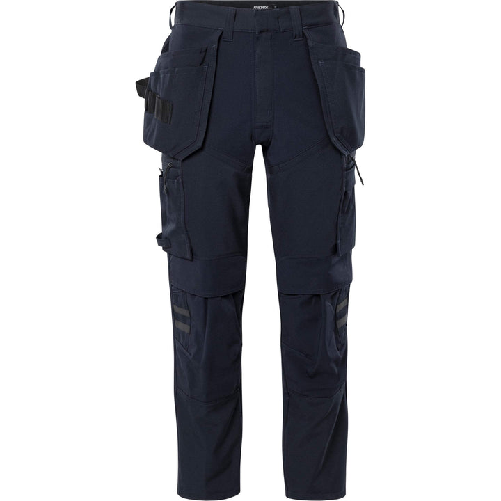Fristads Craftsman Lightweight Durable 4-Way-Stretch holster Pocket Trousers - 2596 LWS Dark Navy Front1#colour_dark-navy