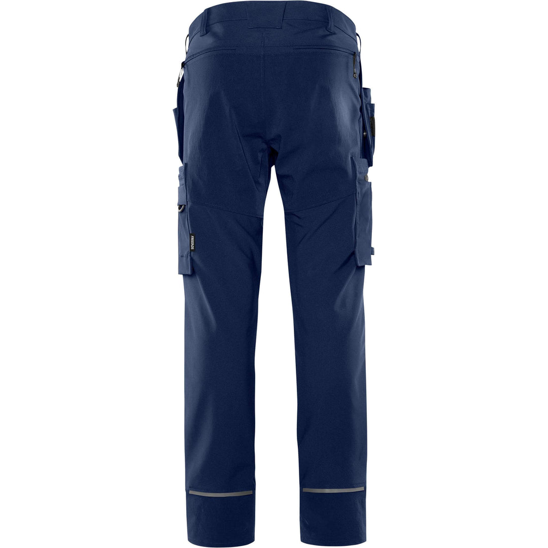 Fristads Craftsman Lightweight Durable 4-Way-Stretch holster Pocket Trousers - 2596 LWS Navy Back1#colour_navy