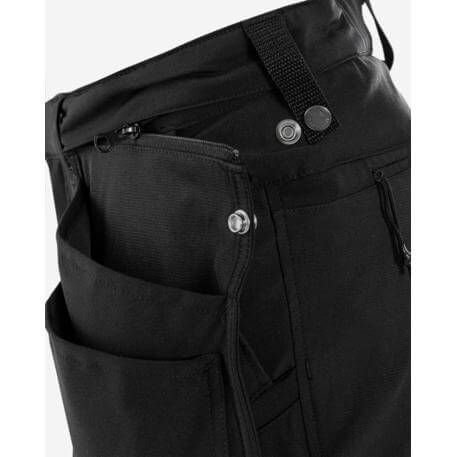 Fristads Craftsman Lightweight Ripstop 4-Way-Stretch Holster Pocket Pirate Trousers - 2600 GLWS Black Detail1#colour_black