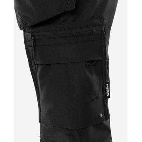Fristads Craftsman Lightweight Ripstop 4-Way-Stretch Holster Pocket Pirate Trousers - 2600 GLWS Black Detail2#colour_black